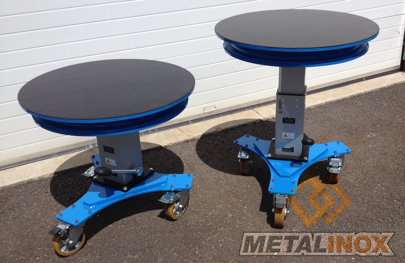 Table élévatrice rotative manuelle - Fabrication spécifique - METALINOX 1
