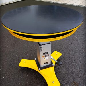 Table élévatrice rotative manuelle - jaune - METALINOX