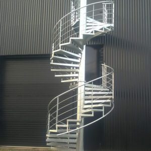 escalier-hélicoidal-secours-acier-galvanise-metalinox