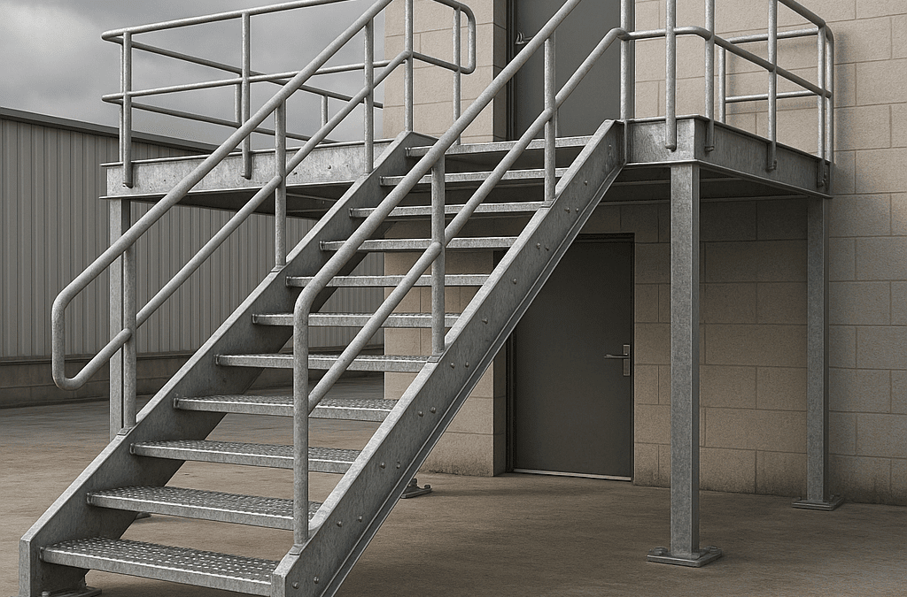 Escalier métallique extérieur : traitement, finition, durabilité