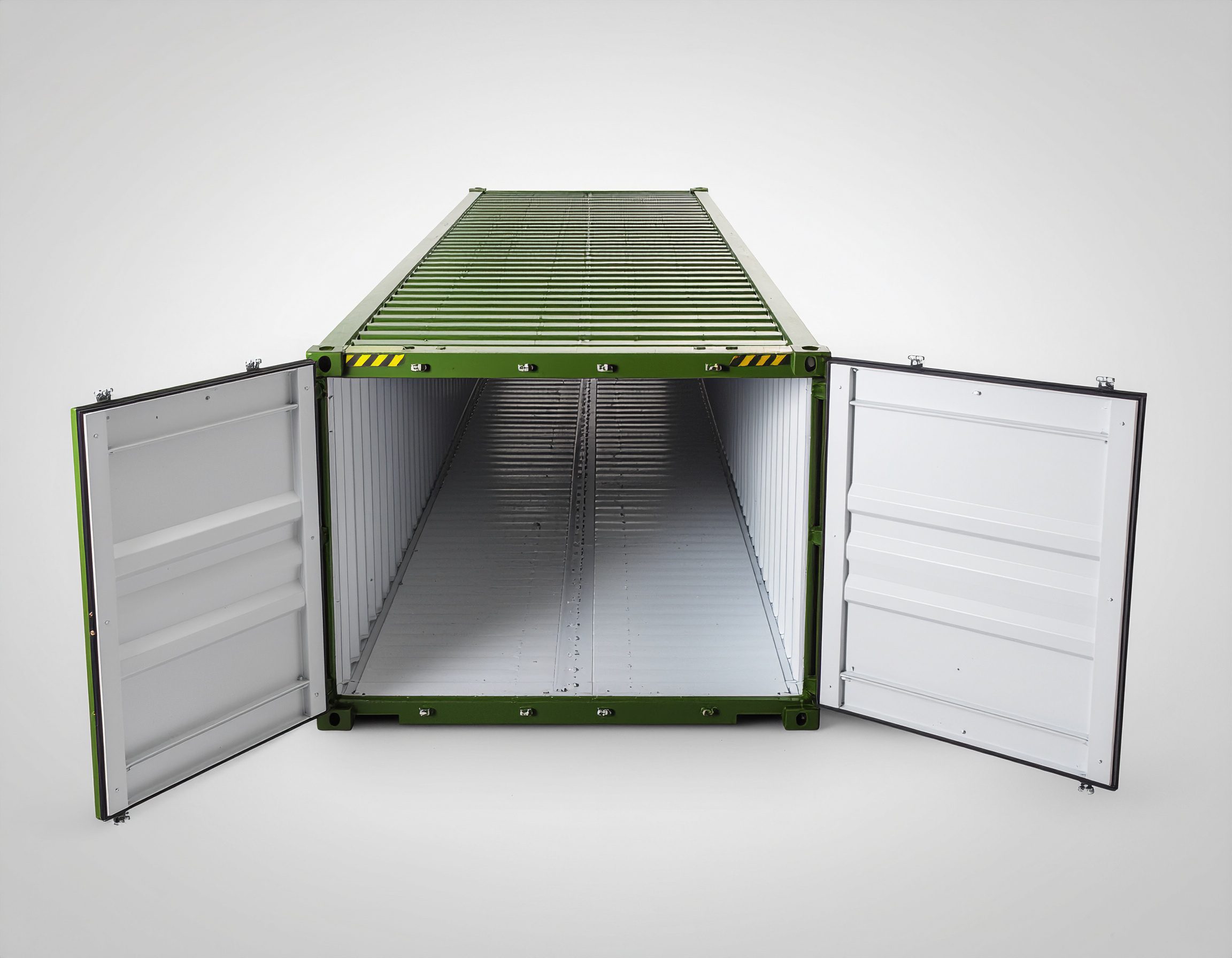 vue éclatée d'un container militaire