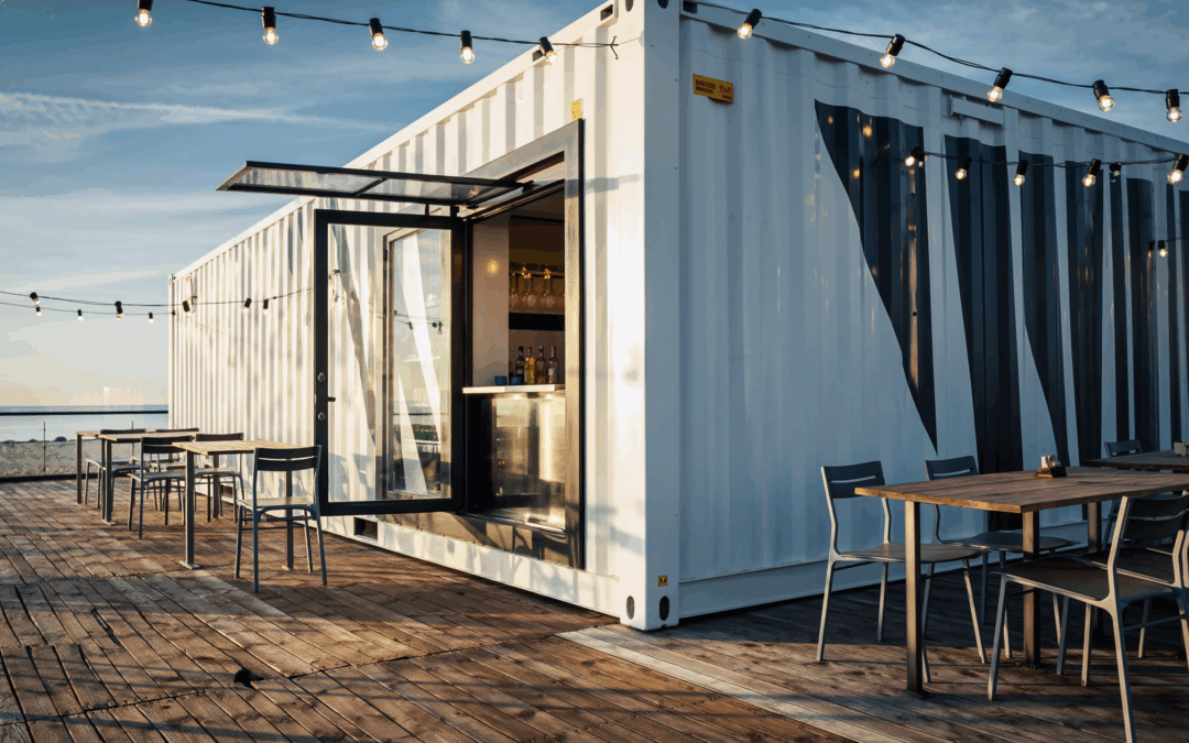 Container high cube : exemple du bar et snack mobile