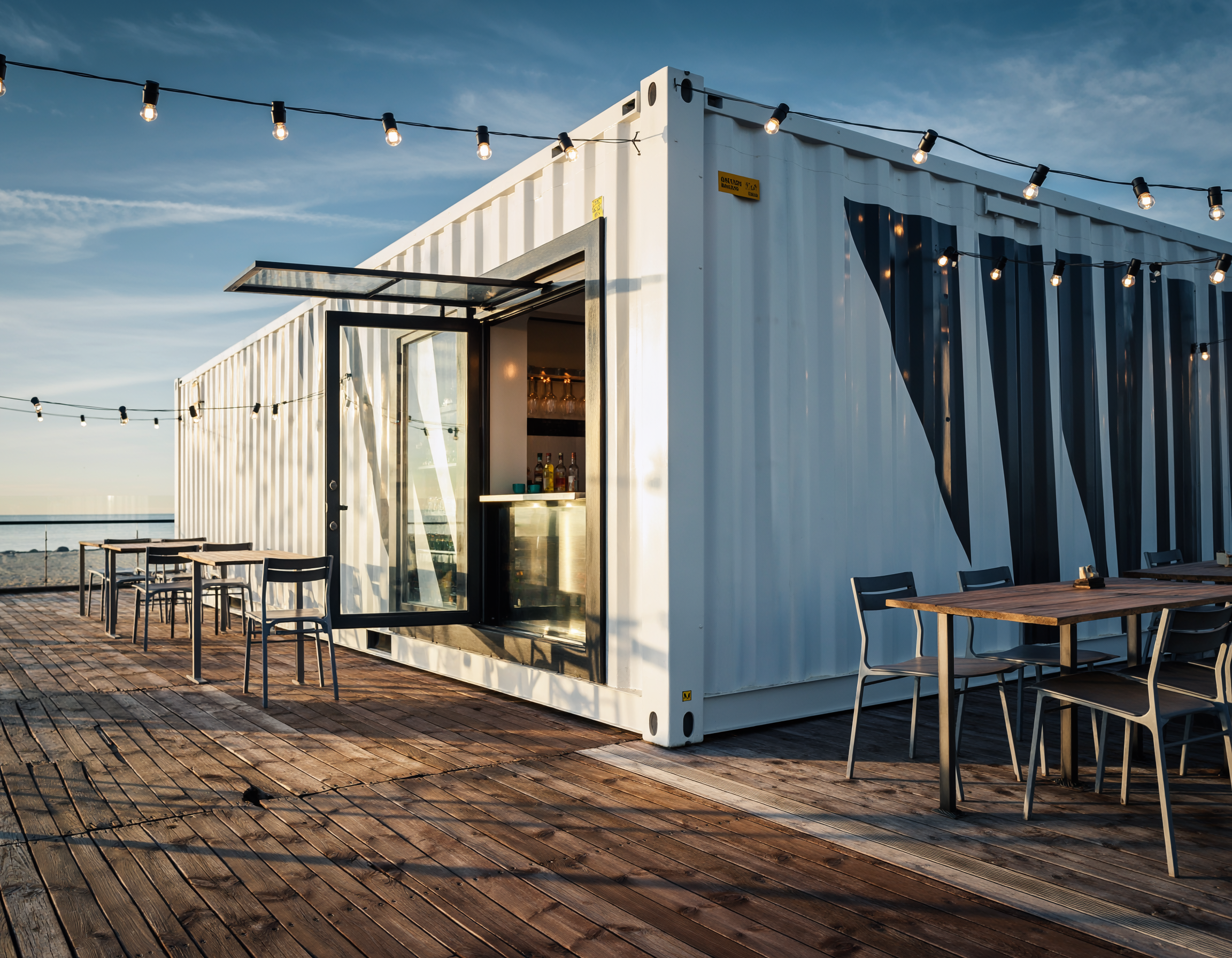 container maritime high cube pour aménagement d'un bar mobile