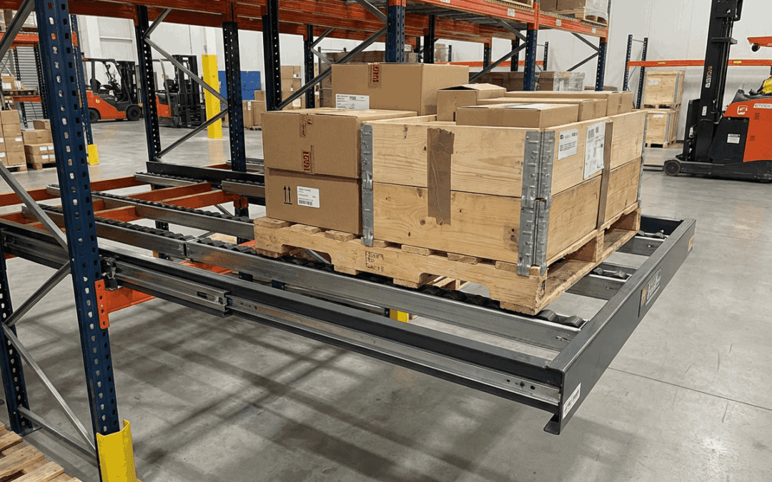 Tiroir à palette industriel : ergonomie et sécurité 1000 kg