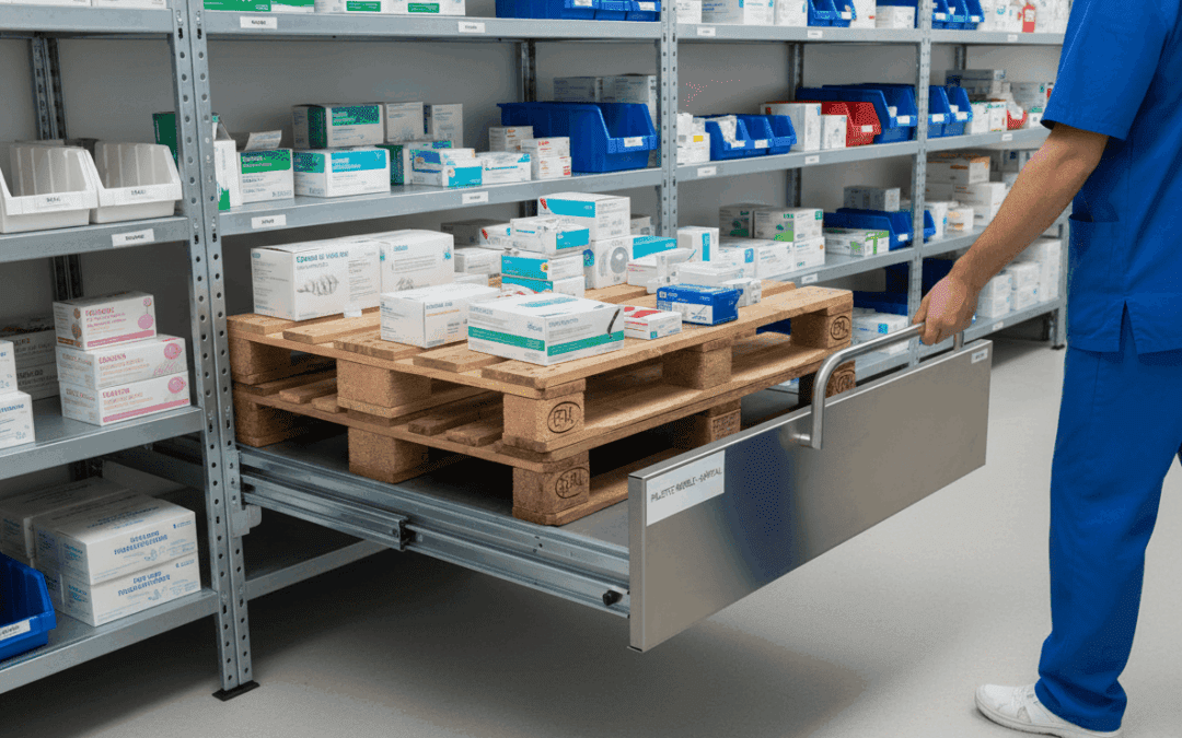 Installation de tiroir à palette à l&rsquo;hôpital : optimisez vos stocks et l&rsquo;ergonomie