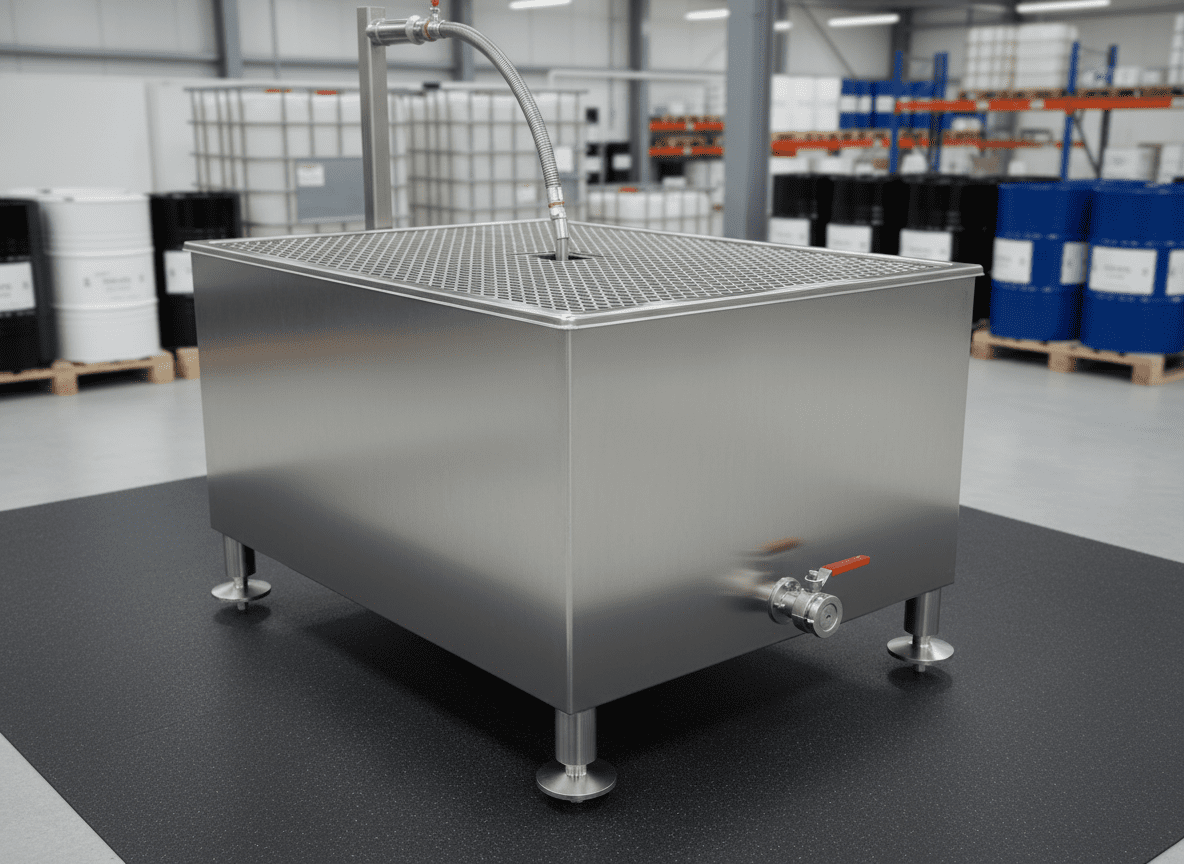 Bac de rétention inox - options techniques indispensables pour configurer un poste