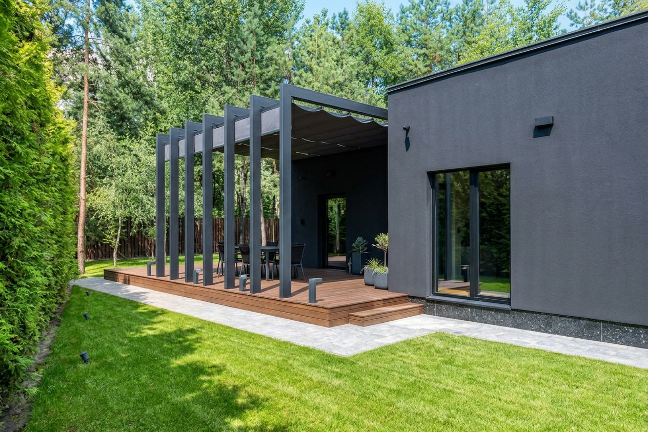 maison individuelle gris anthracite ral 7016