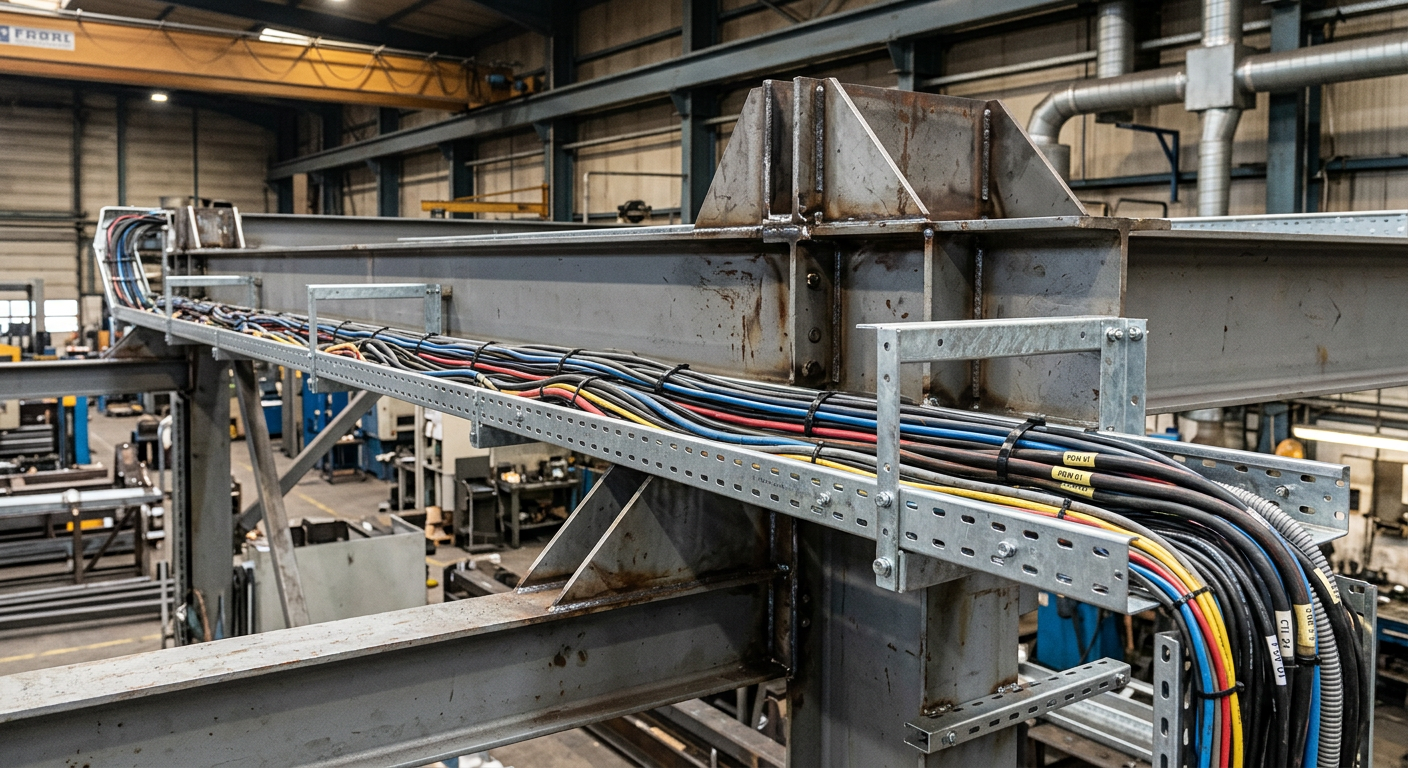 chemin de câble sur ouvrage mécano soudé metalinox